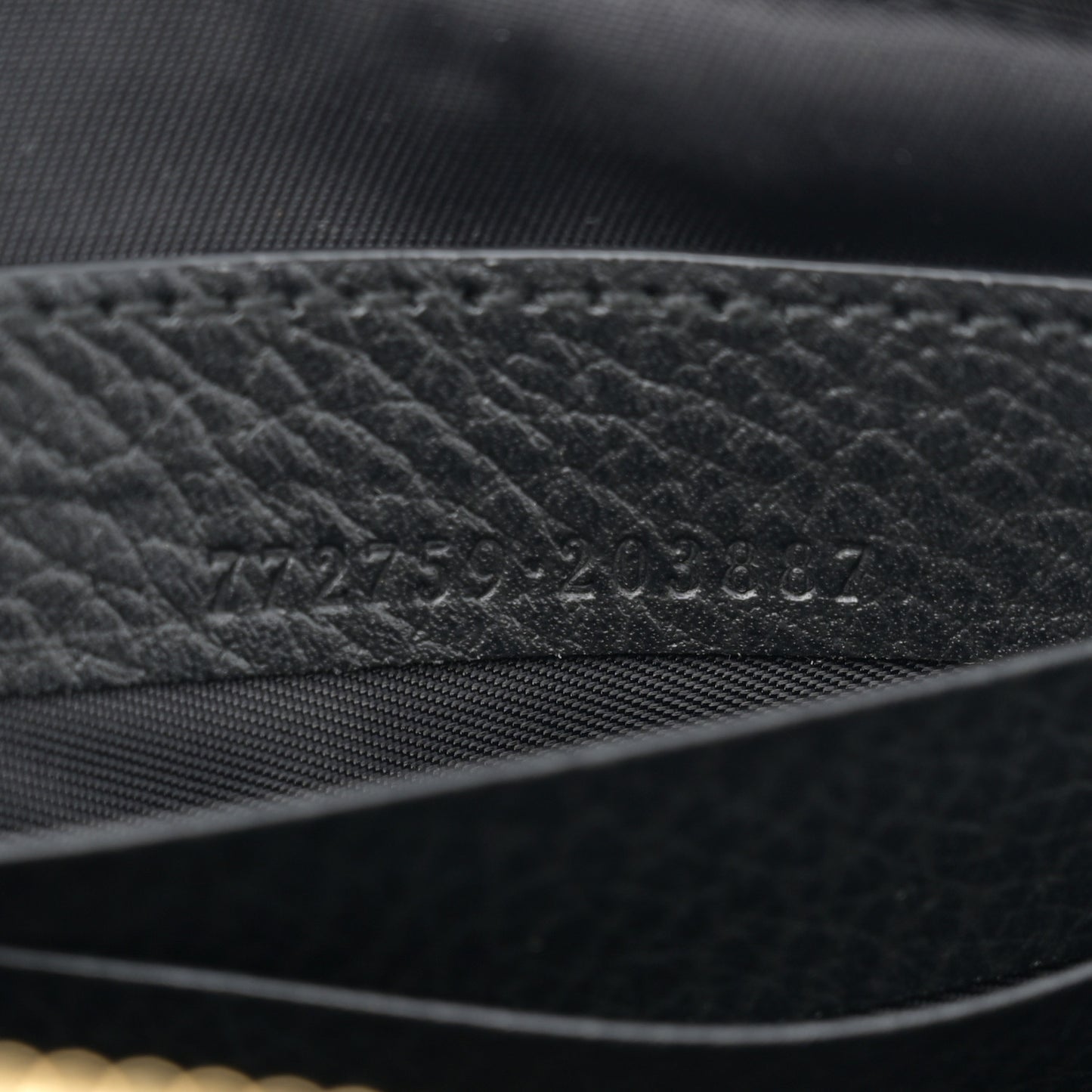 Dollar Calfskin Super Mini GG Marmont Chain Shoulder Bag Black