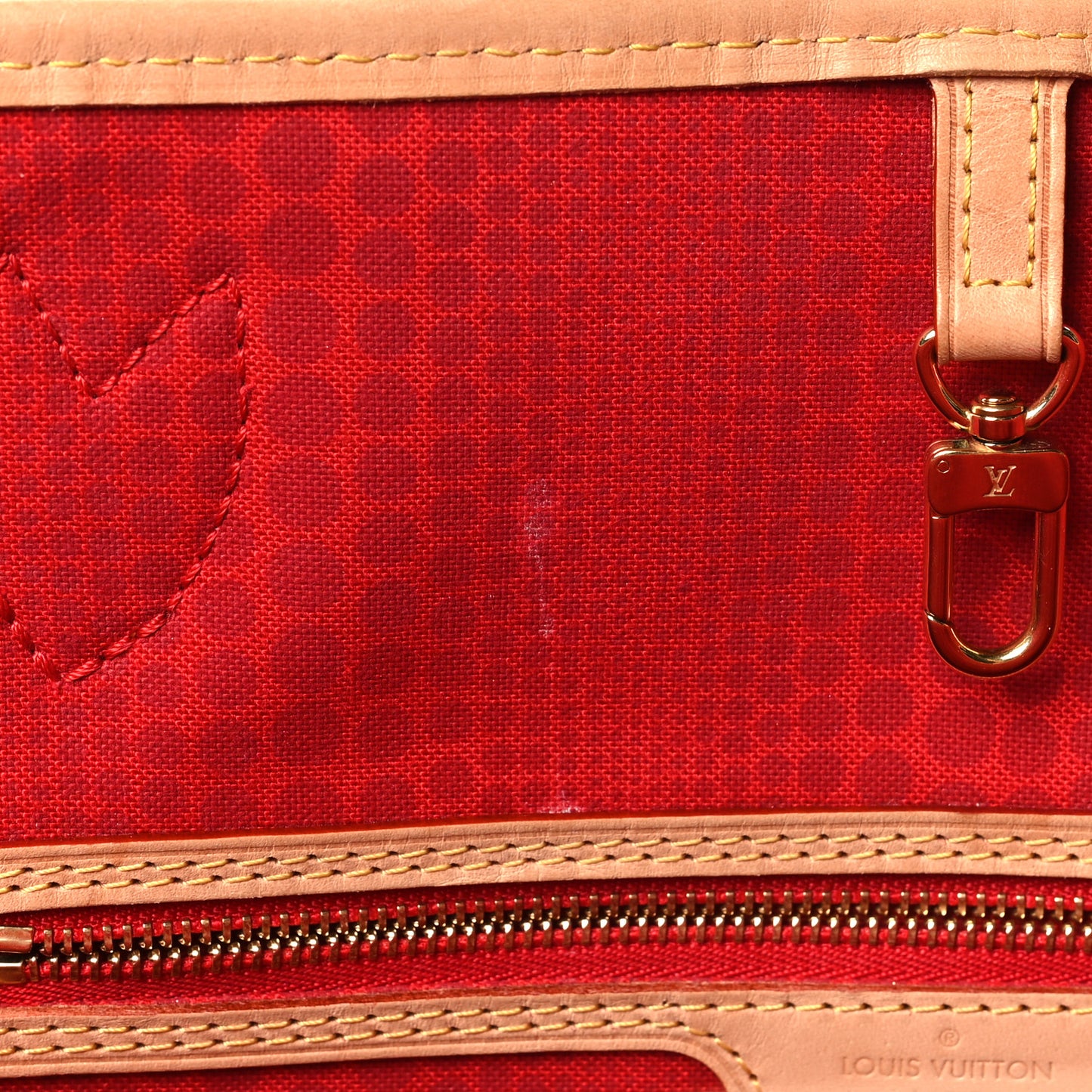 LV X YK Monogram Dots Neverfull MM