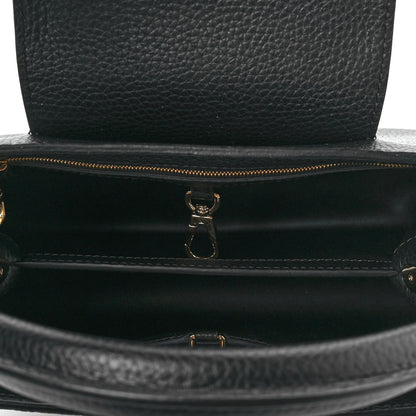 Louis Vuitton Taurillon Studded Sol Capucines PM Black 5 of 7