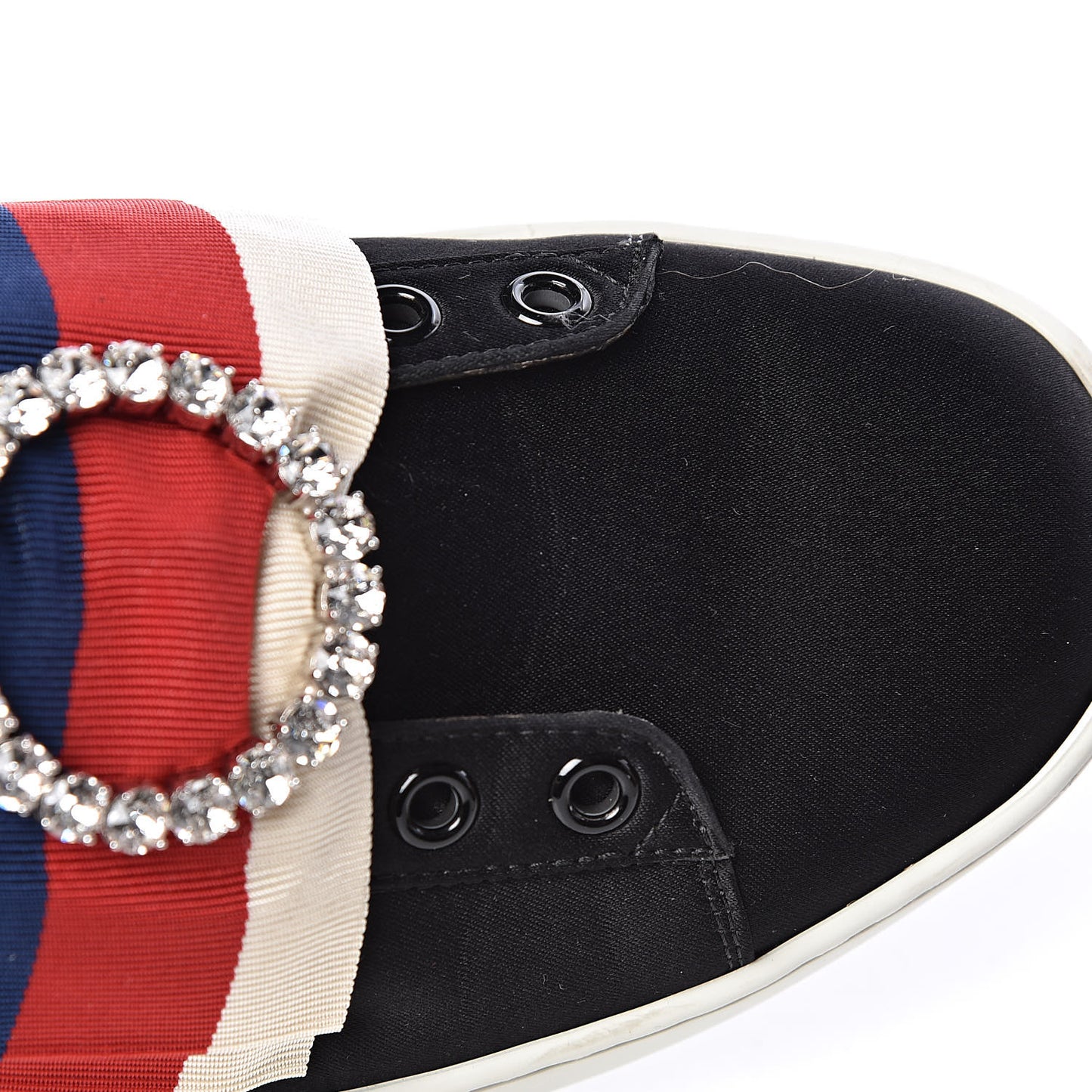Canvas Crystal Sylvie Web Womens Ace Sneakers 38 Black