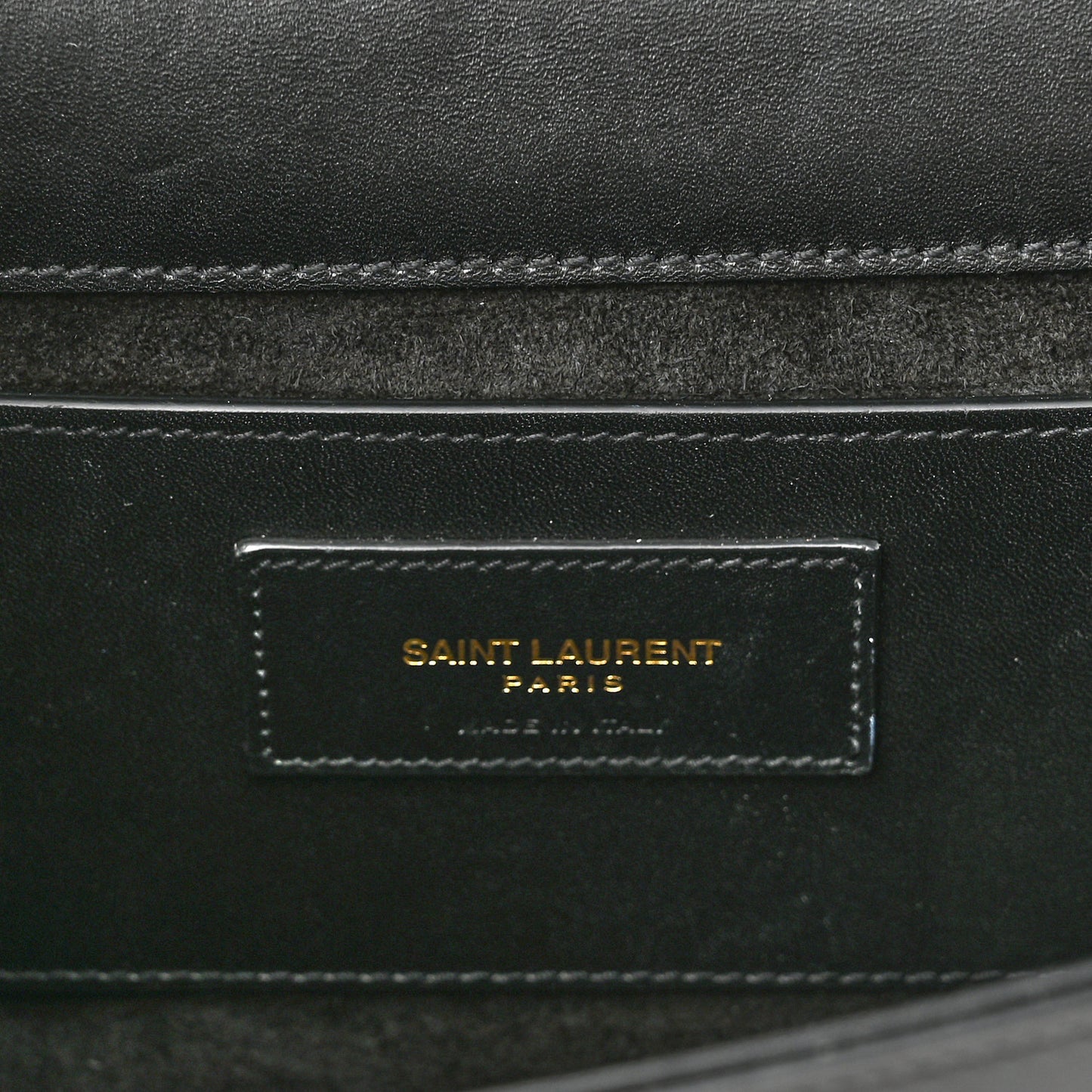 Smooth Calfskin Medium Classic Monogram Kate Tassel Satchel Black