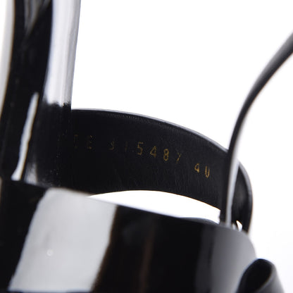 Saint Laurent Patent Tribute 105 Platform Sandals 40 Black 8 of 8