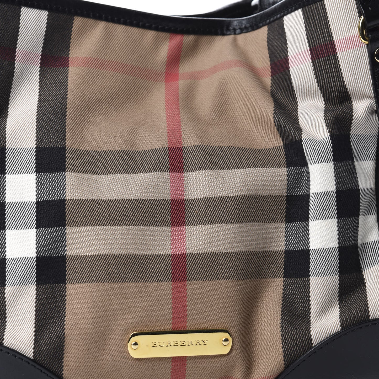 House Check Small Canterbury Tote Black