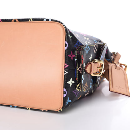 Louis Vuitton Monogram Multicolor Petit Noe Black 10 of 11