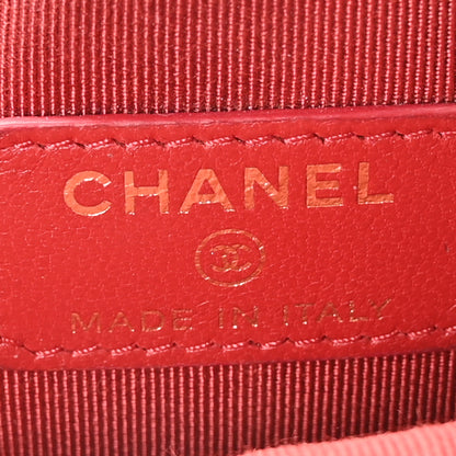 Chanel Lambskin Quilted Waist Bag With Pouch Red 6 of 10