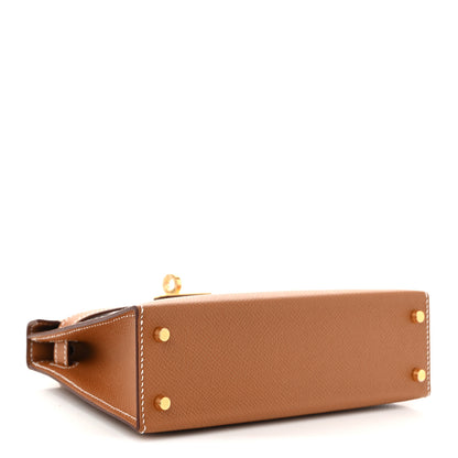 Hermes Epsom Mini Kelly Sellier 20 Gold 4 of 10