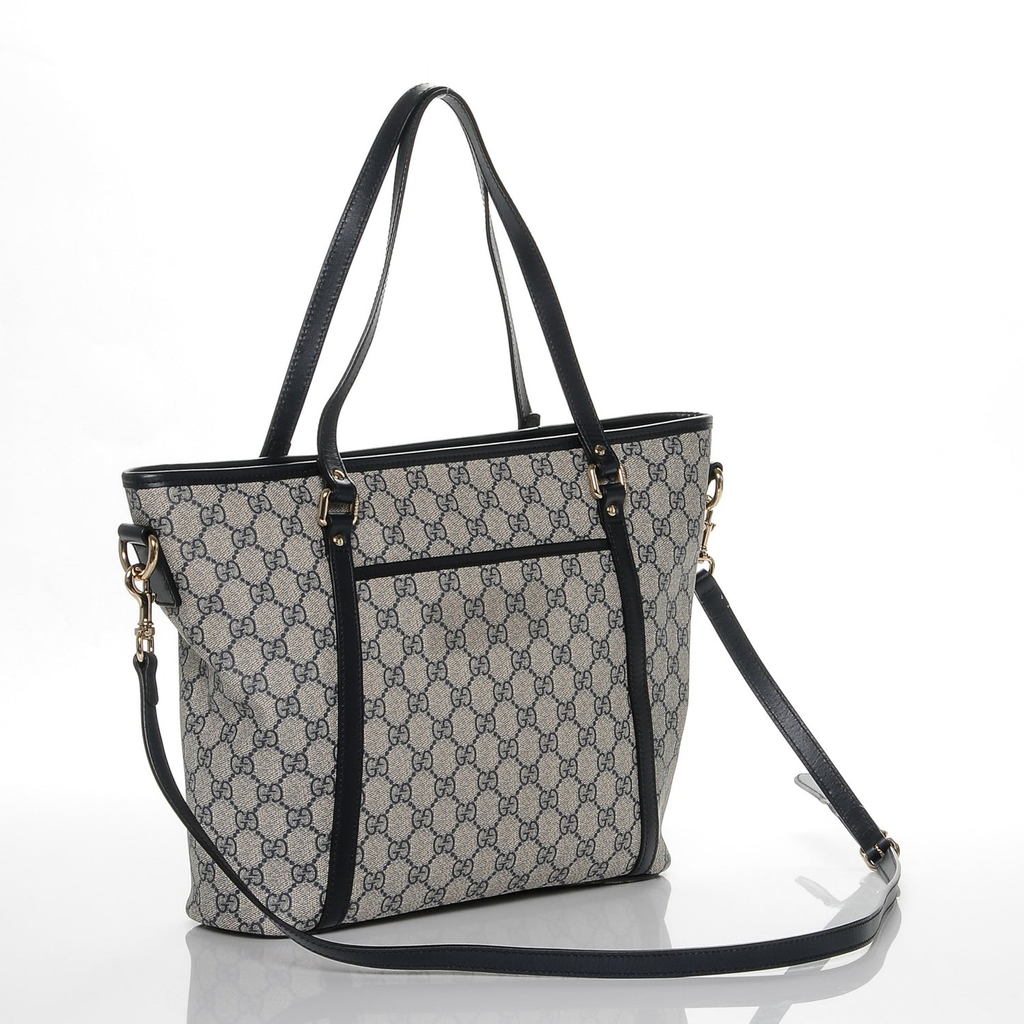 GG Supreme Monogram Medium Joy Tote Navy