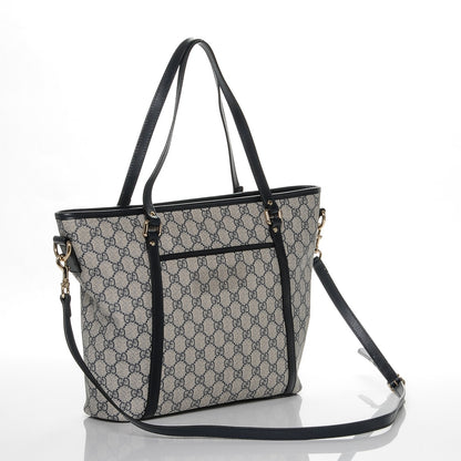 Gucci GG Supreme Monogram Medium Joy Tote Navy 3 of 6