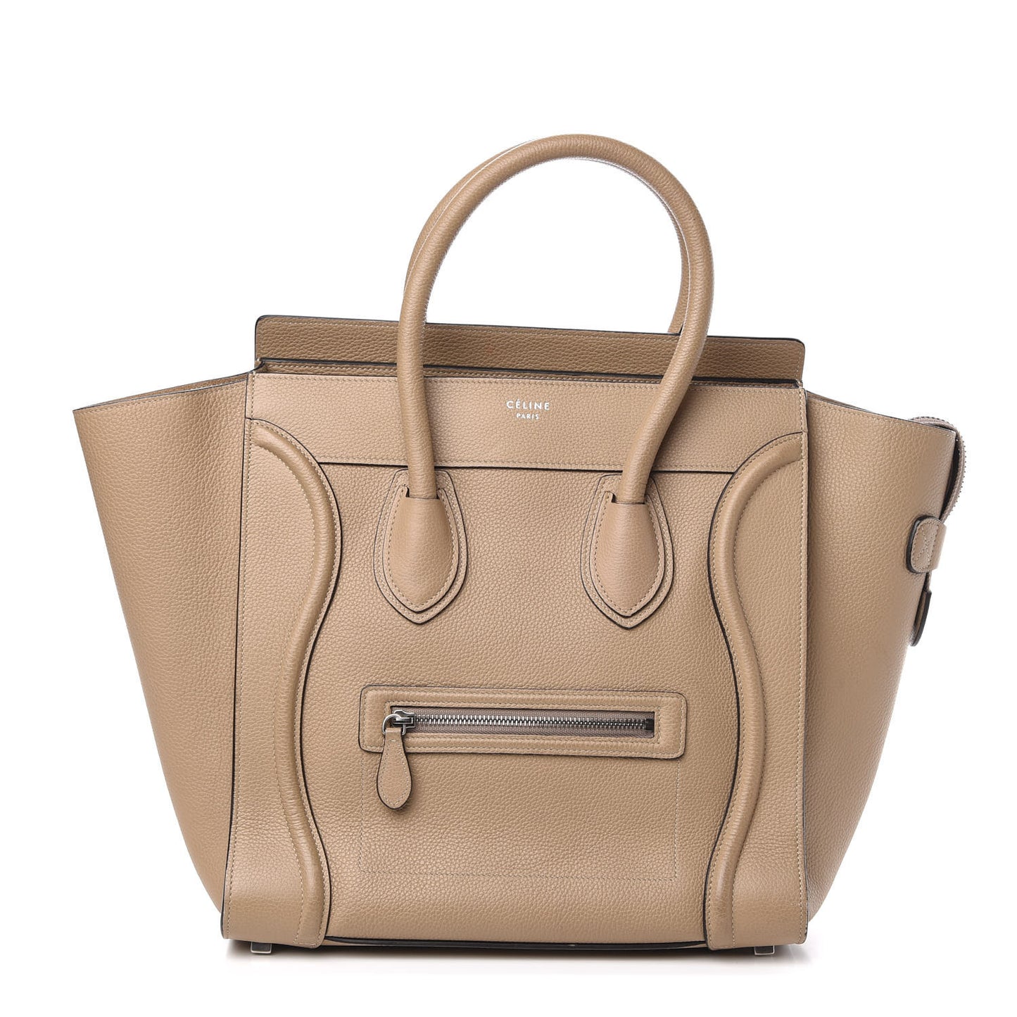 Drummed Calfskin Mini Luggage Dune