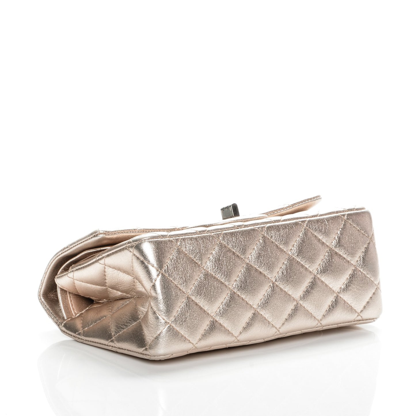 Metallic Lambskin Quilted 2.55 Reissue 224 Flap Pink