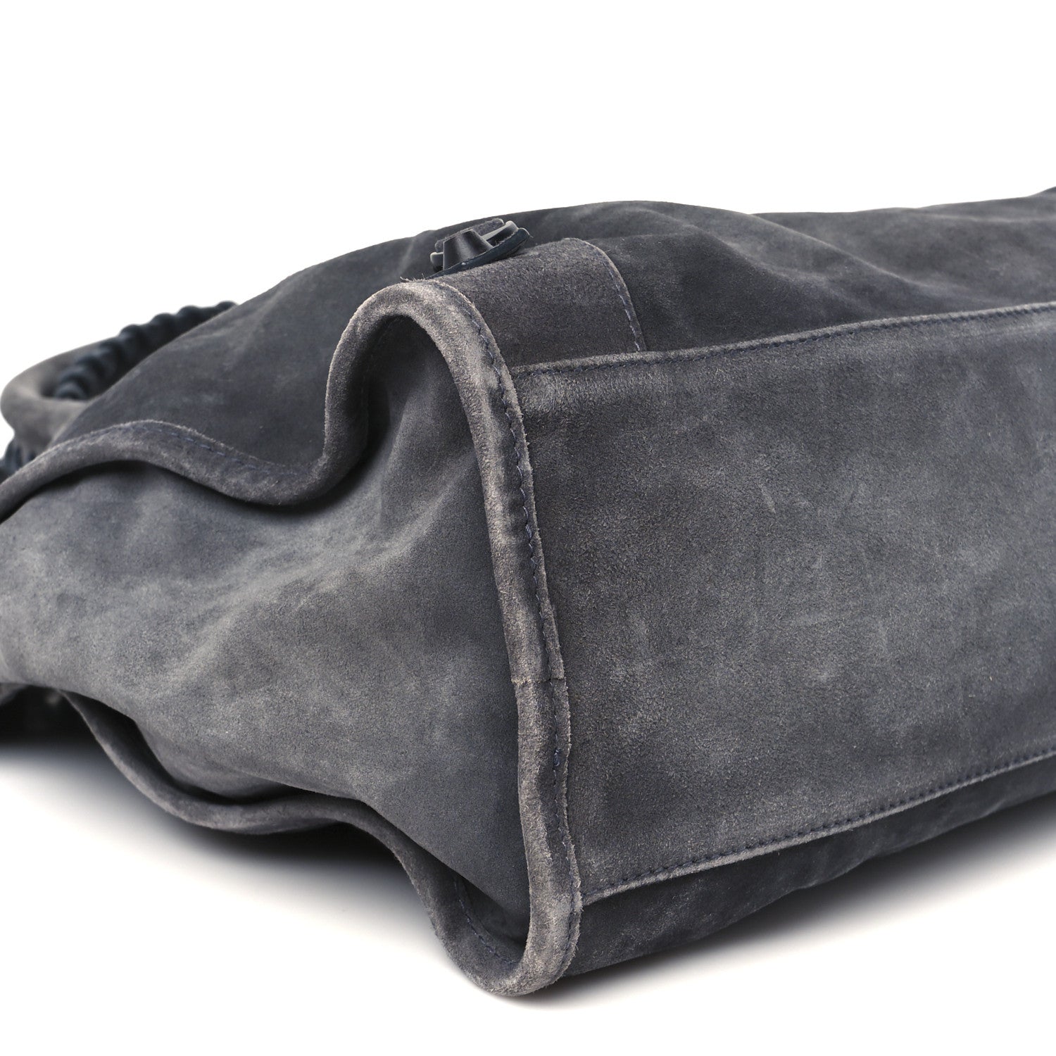 Balenciaga Waxed Suede Calfskin Classic Hardware Medium Le City Storm Grey 9 of 10