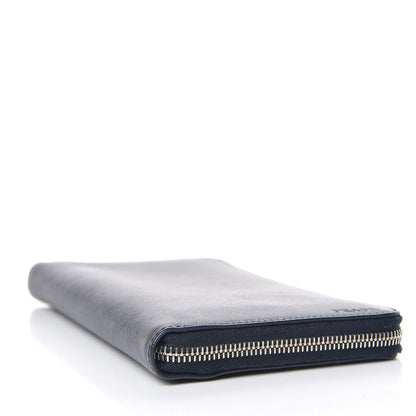 Prada Saffiano Zip Around Document Wallet Baltico 4 of 7