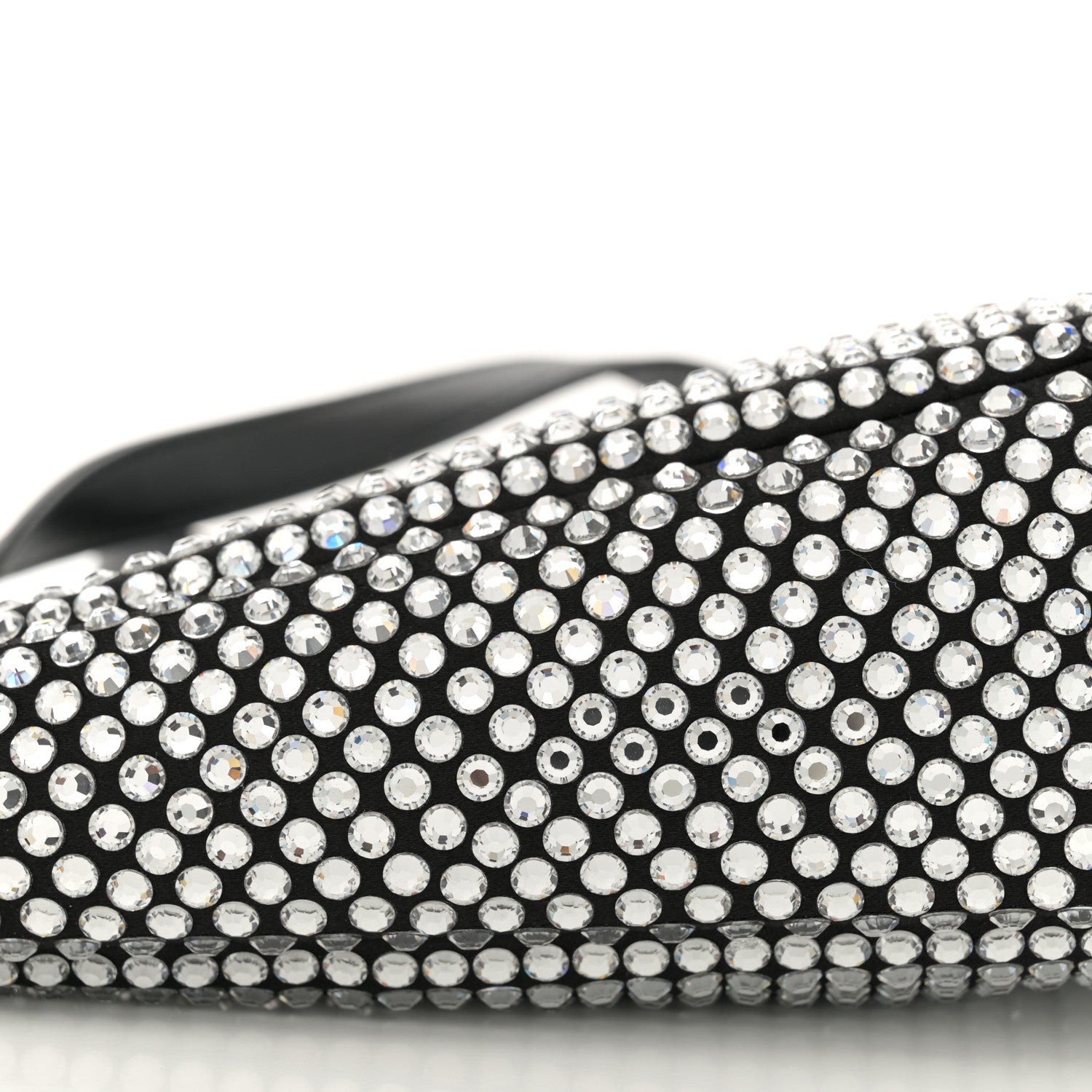 Prada Satin Crystal Triangle Pouch Cristal 9 of 11