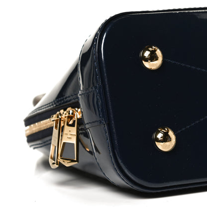 Louis Vuitton Patent Monogram Alma BB Marine 8 of 11