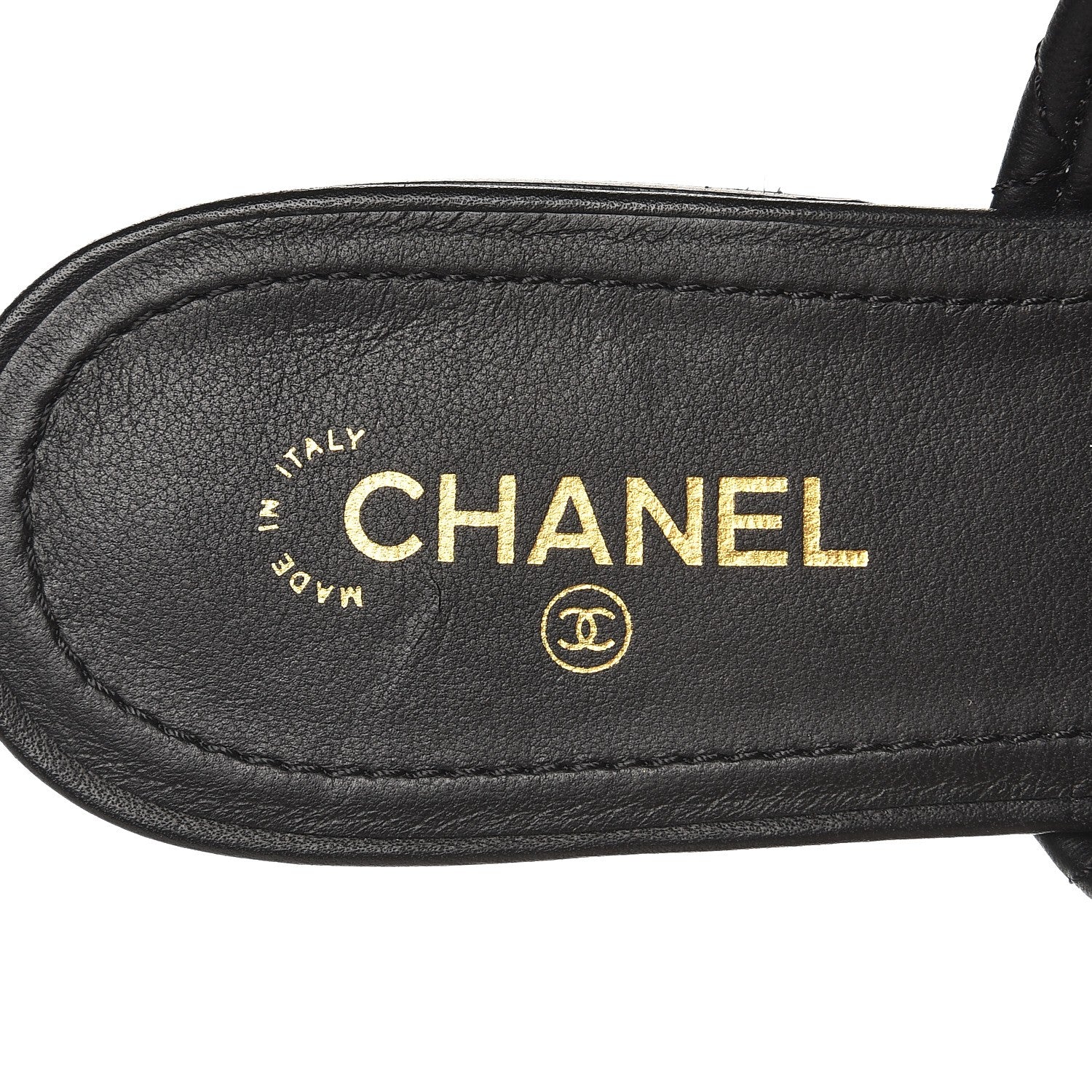 Chanel Lambskin Quilted Chain Mules 35 Black 6 of 9
