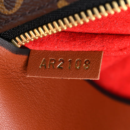 Louis Vuitton Monogram Tuileries Besace Caramel Rouge 8 of 12
