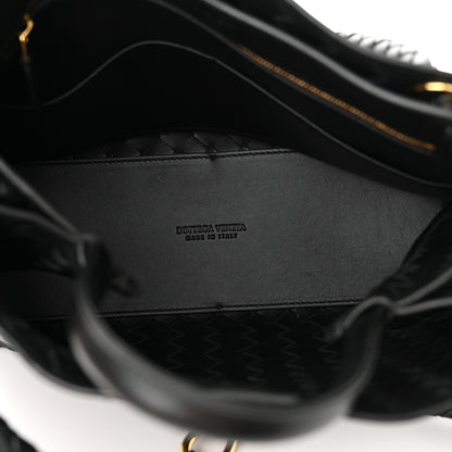 Bottega Veneta Nappa Intrecciato Medium Andiamo Shoulder Bag Black 5 of 9