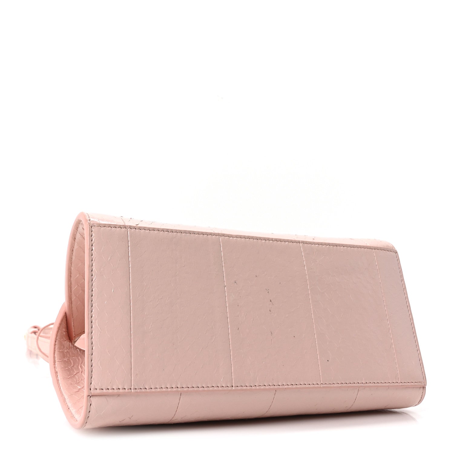 Salvatore Ferragamo Snakeskin XS Hug Bag Rose Bon Bon 6 of 17