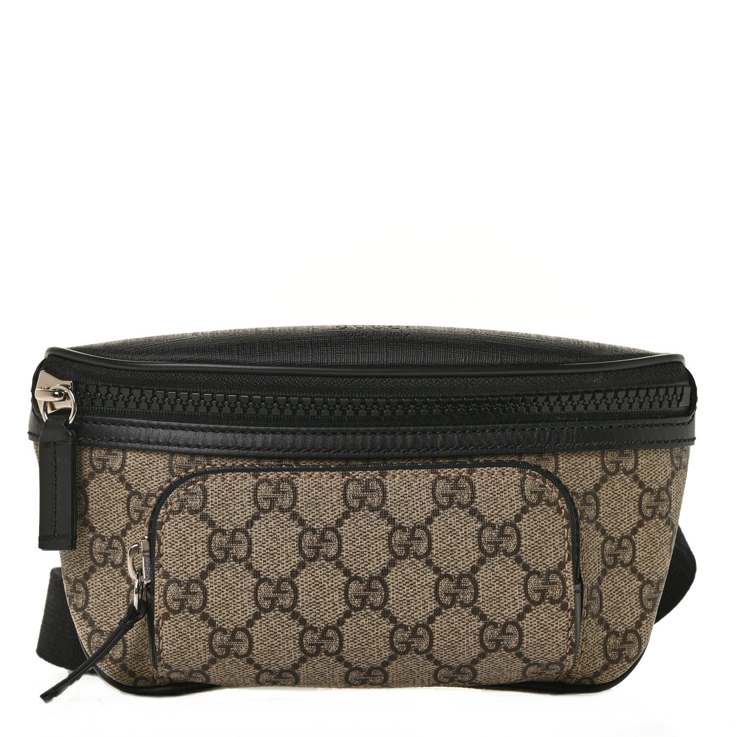 Gucci GG Supreme Monogram Belt Bag Black 1 of 8