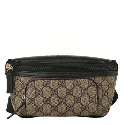 Gucci GG Supreme Monogram Belt Bag Black 1 of 8