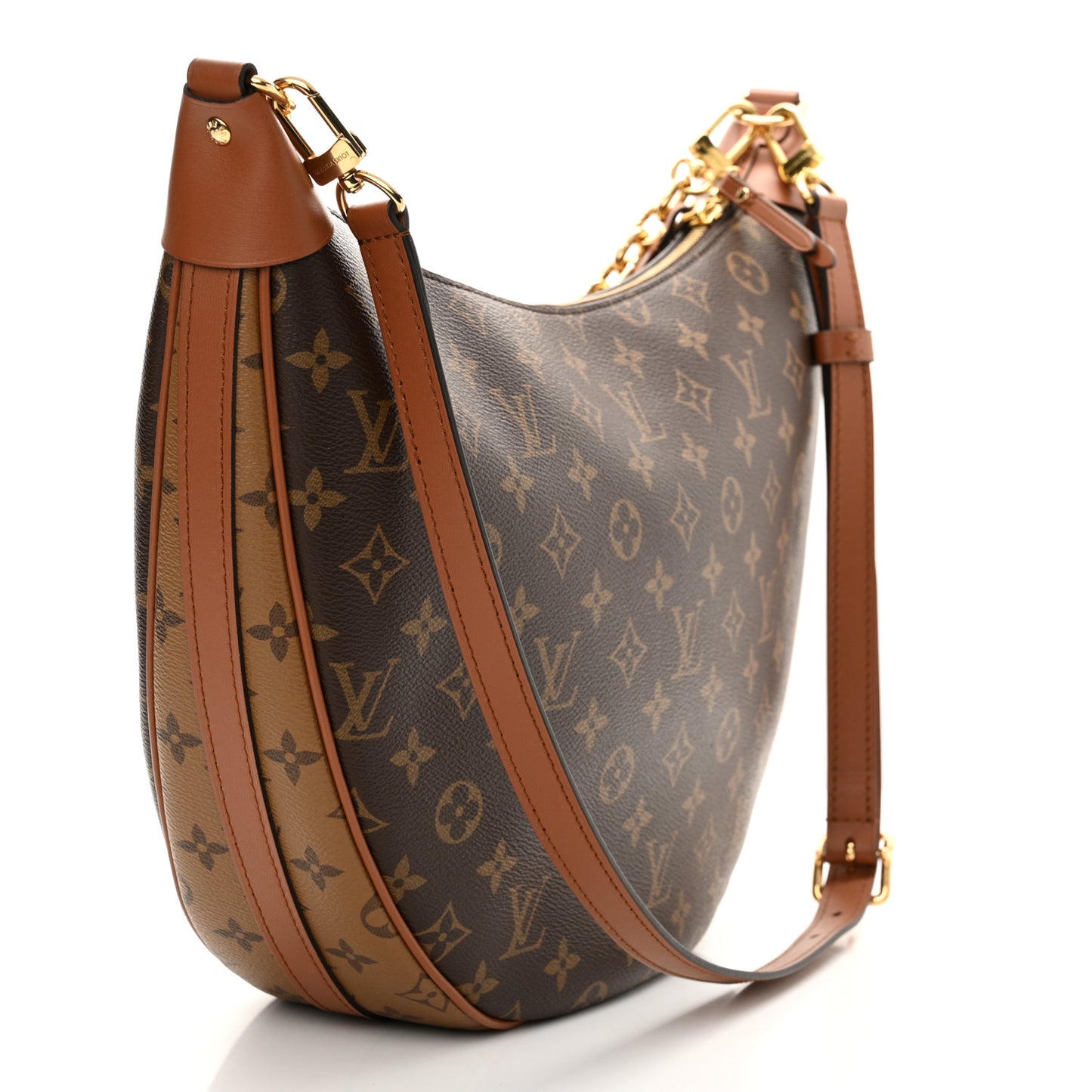 Reverse Monogram Loop Hobo
