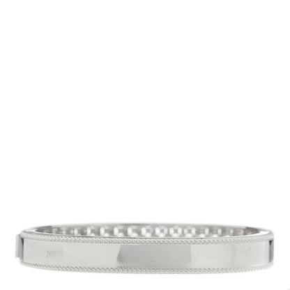 Roberto Coin 18K White Gold Diamond Byzantine Barocco Bangle Bracelet 2 of 4