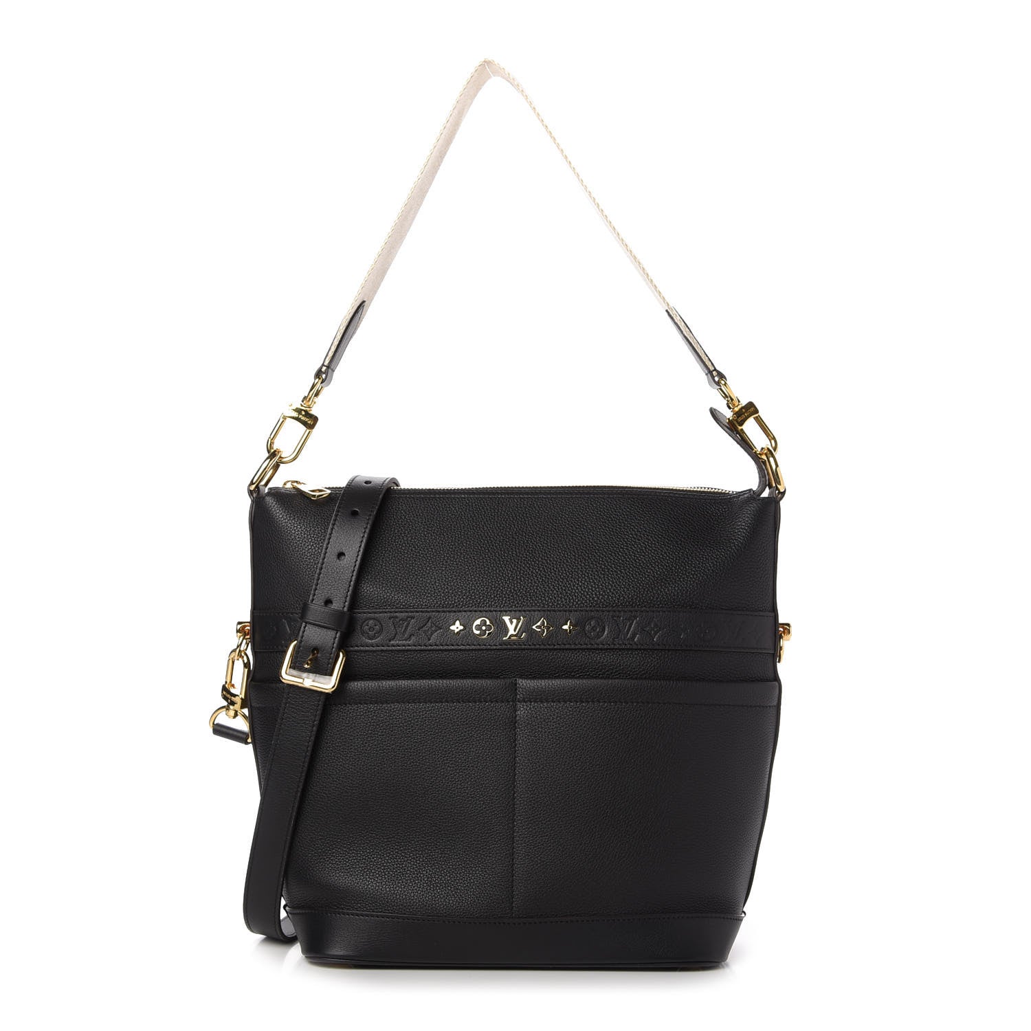 Louis Vuitton Calfskin Cruiser GM Black 1 of 8