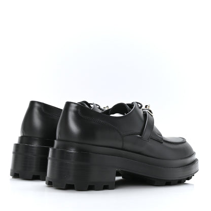 Hermes Glossed Calfskin First Oxford 37 Black 4 of 9