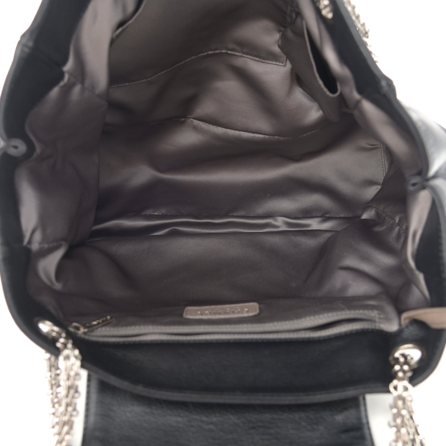 Calfskin Mademoiselle Lock Shopper Tote Black