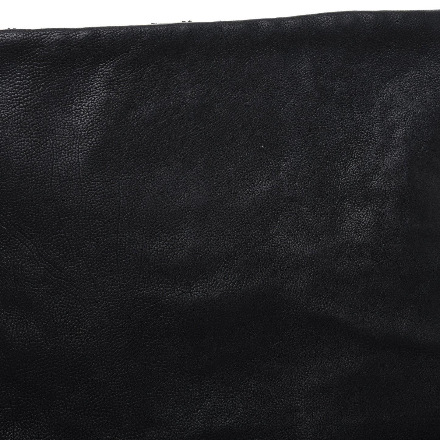Calfskin Diamond Stitch Accordion Flap Black