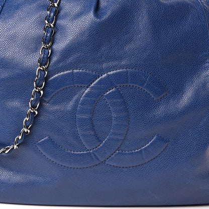 Chanel Caviar 31 Drawstring Tote Dark Blue 10 of 10