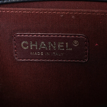 Chanel Caviar Suede Calfskin Chevron Medium Boy Flap Navy 6 of 10