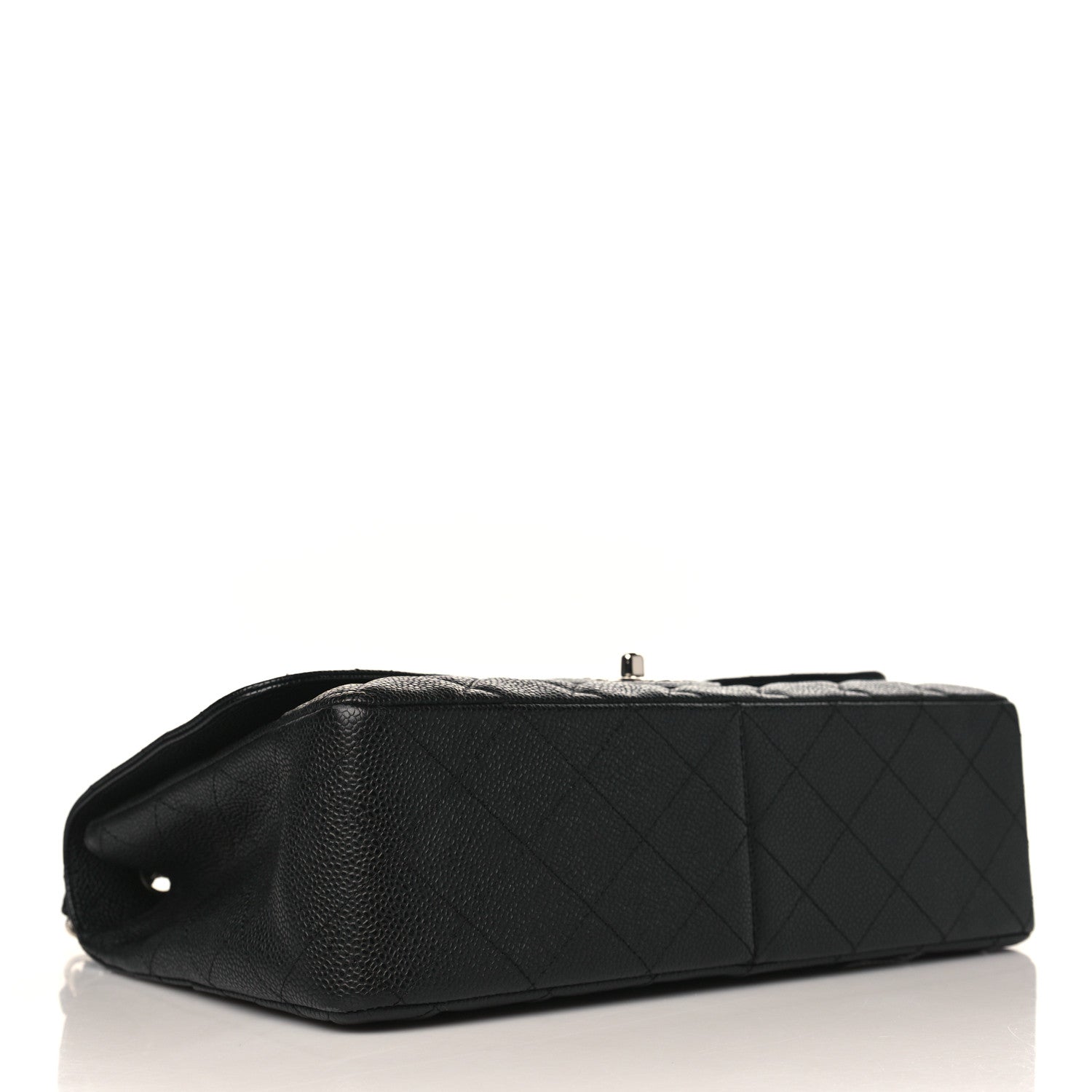 Chanel Caviar Quilted Jumbo Single Flap Black 4 of 10