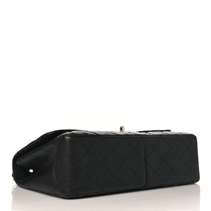 Chanel Caviar Quilted Jumbo Single Flap Black 4 of 10