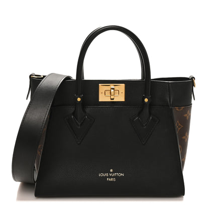 Louis Vuitton Calfskin Monogram On My Side PM Black 1 of 9