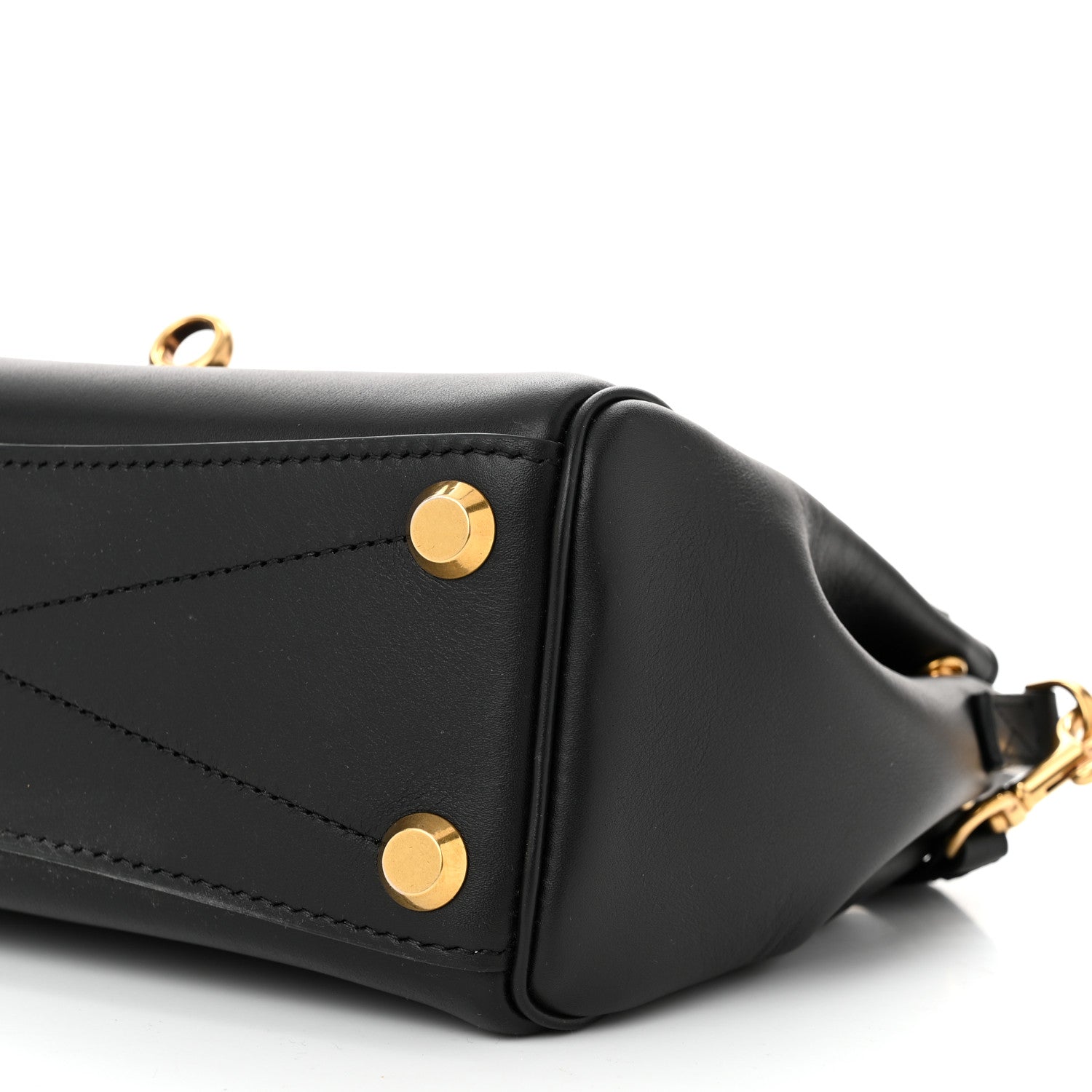 Balenciaga Smooth Calfskin Mini Bel Air Carry All Bag Black 9 of 9