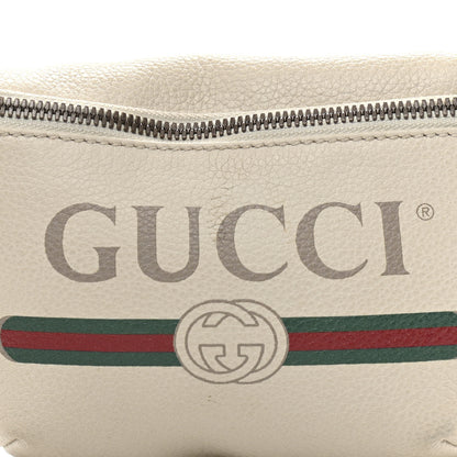 Gucci Grained Calfskin Small Logo Belt Bag White 8 of 12