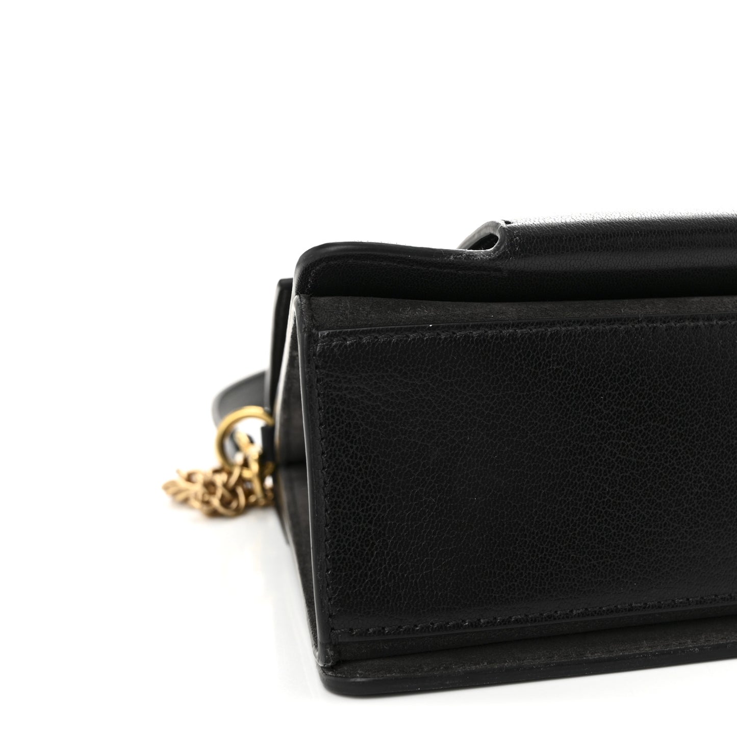 Sugar Goatskin Medium GV3 Shoulder Bag Black