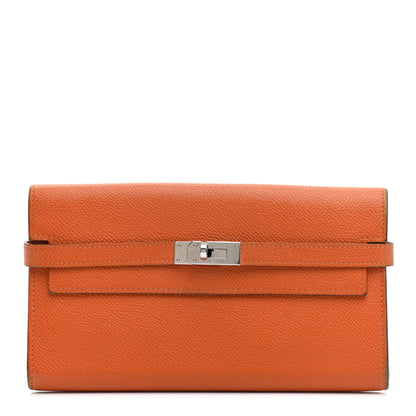 Hermes Epsom Kelly Longue Wallet Orange 1 of 17