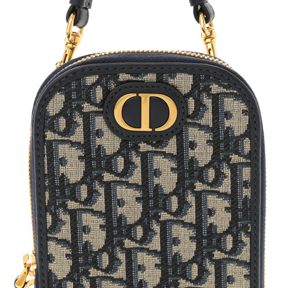 Christian Dior Oblique 30 Montaigne Phone Holder Blue 6 of 10