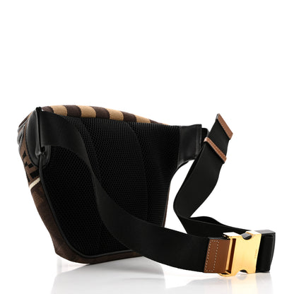 Fendi Vitello Century Maglia Pattern Mix Belt Bag Havana 3 of 11