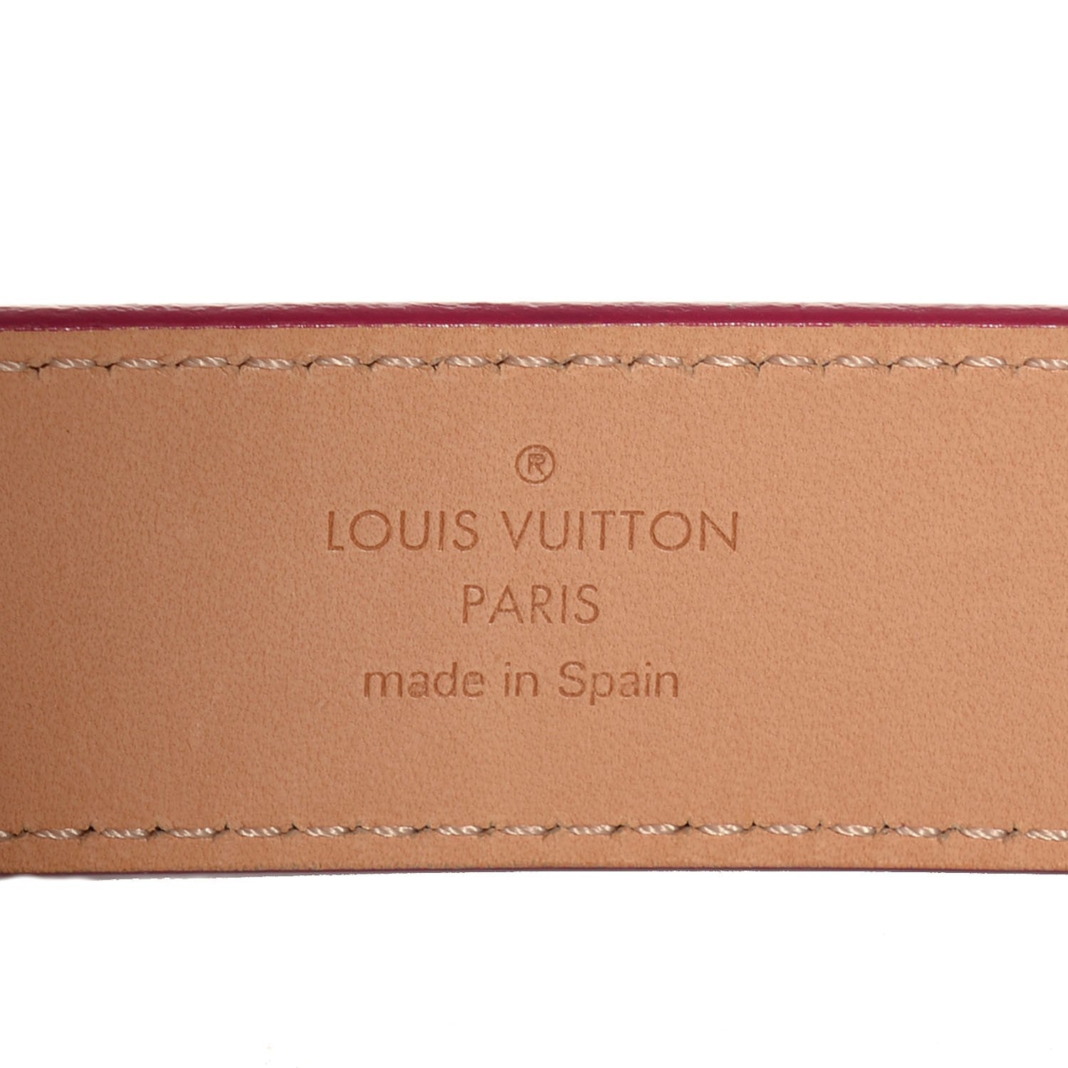 Louis Vuitton Vernis Ceinture 30mm Belt 90 36 Rose Indien 4 of 8