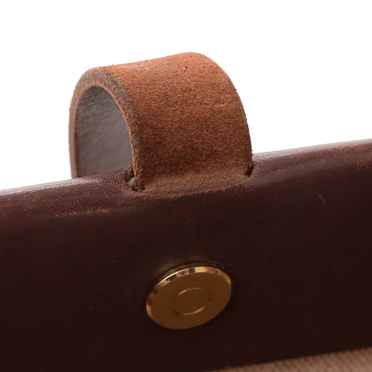 Toile Vache Calfskin Herbag Cabas MM Havane