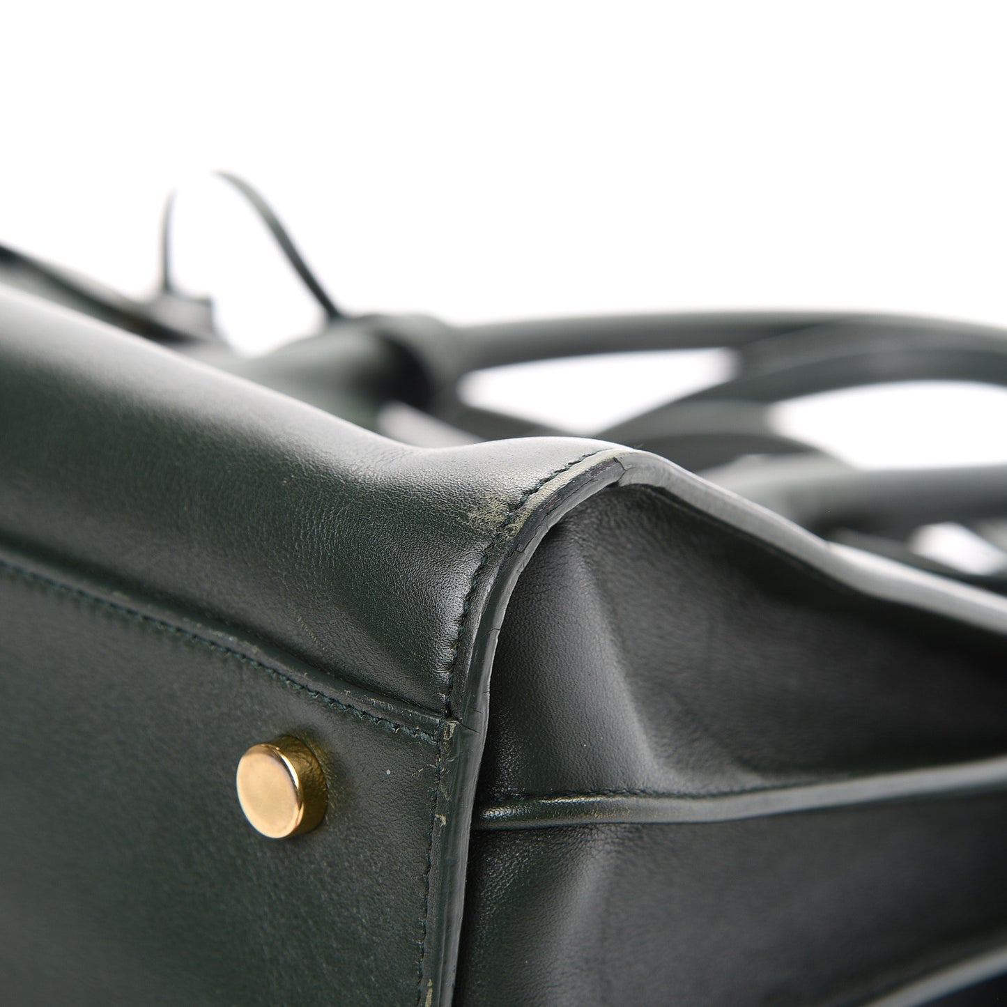 Calfskin Small Sac De Jour Dark Green