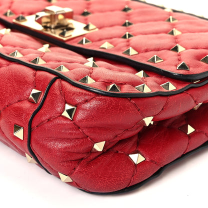Valentino Garavani Nappa Small Rockstud Spike Shoulder Bag Rosso Valentino 7 of 7