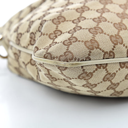 Gucci Monogram Medium New Britt Hobo Off White 8 of 12
