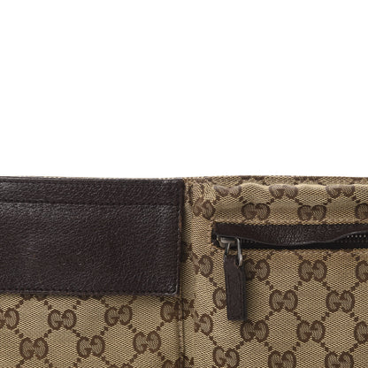 Gucci GG Monogram Web Double Pocket Belt Bag Dark Brown 13 of 13