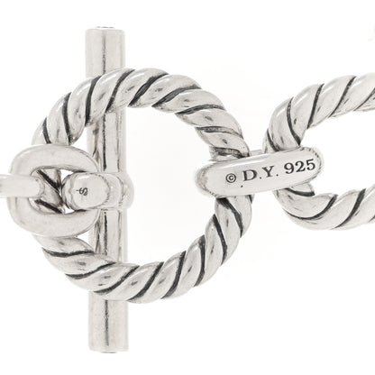 David Yurman Sterling Silver 12.5mm Cushion Link Chain Necklace 5 of 7