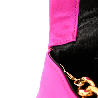 Tom Ford Satin Mini Label Chain Shoulder Bag Hot Pink 11 of 11
