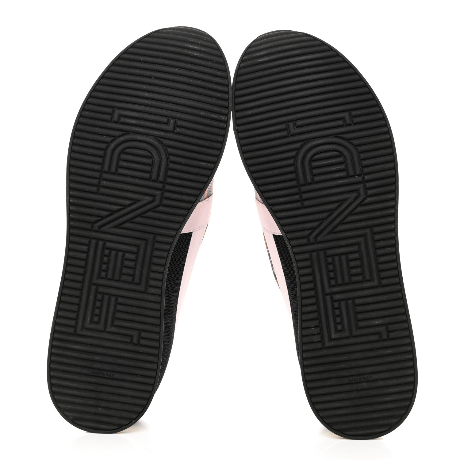 Fendi Technical Mesh Tulle Slip On Sneaker 37 Rose Tobacco 5 of 7
